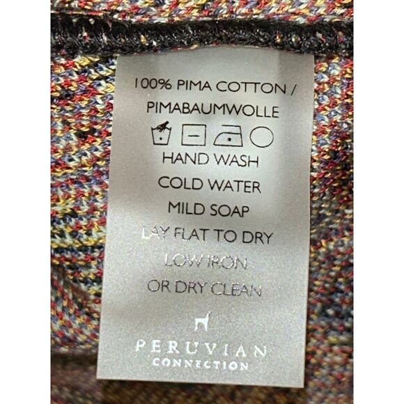 Peruvian Connection Kashmiri Floral Jacquard Knit Jacket Blazer XS Prima Cotton - Picture 8 of 11